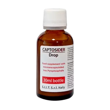 قطره خوراکی کپتوسیدر مکمل آهن لیپوزومال اطفال 30 میلی لیتر SIIT Srl